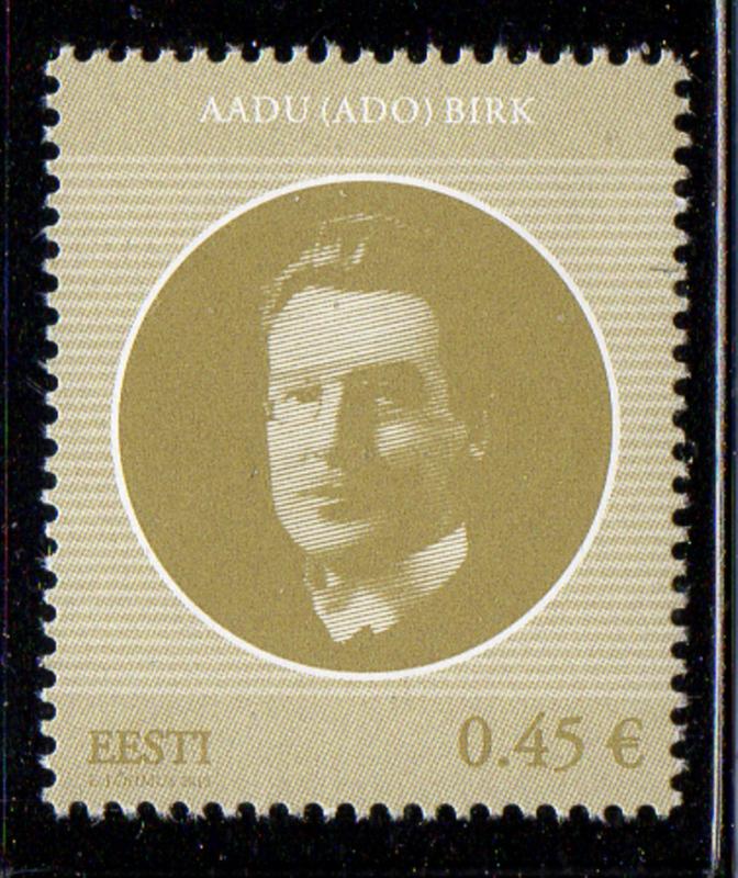 Estonia Sc 742 2013 Aadu Bork stamp mint NH