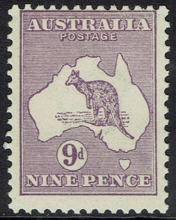 AUSTRALIA 1915 KANGAROO 9D 2ND WMK  