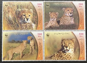 Iran 2003 #2876 Block 4, WWF/Cheetah, MNH.