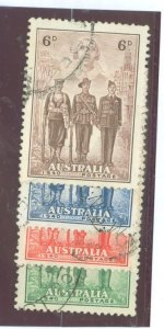 Australia  #184-187  Single (Complete Set)