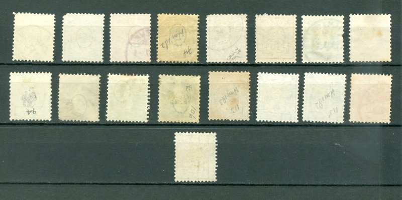 SWITZERLAND EARLY LOT of 17...USED NO THINS...$180.00