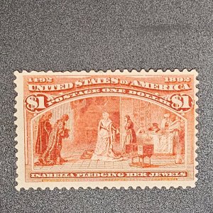 241  Columbian Exposition Issue 1893 Mint original gum never hinged CSV 2250.00