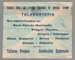 1955 Uruguay advertising cover Field Tack for Saddle-making Horse world