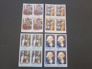 Norfolk Island 1986 Sc 392-4,6 BLK(4) CTO set FU