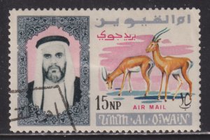 UAE Umm Al Qiwain C1 Sheik Ahmed bin Rashid al Mulla and Gazelles 1964