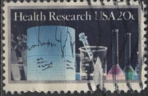 US 2087 (used, 2022 cancel) 20¢ health research (1984)