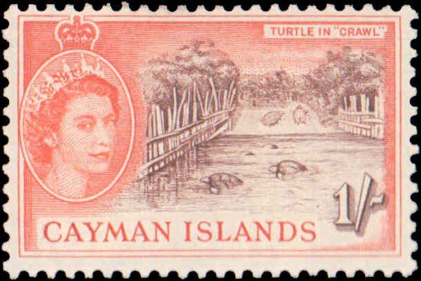 Cayman Islands #122-131, Incomplete Set, 1958, Hinged