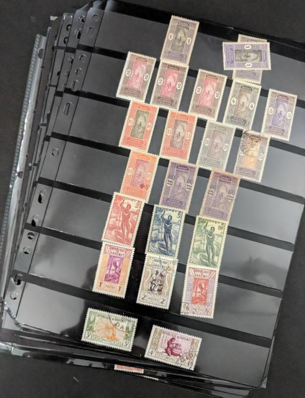 EDW1949SELL : FRENCH COLONIES Old Time Mint & Used collection. Nicely displayed.