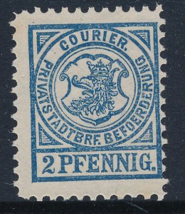 Stettin Privatstadtbrief-Befordeung COURIER/HANSA 1 MNH Town Local, PrivatPost