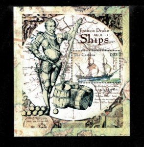 Gambia 2000 - Ships - Souvenir Stamp Sheet - Scott #2345 - MNH
