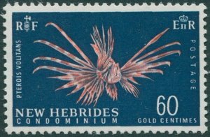 New Hebrides 1967 SG129 60c Lionfish MNH