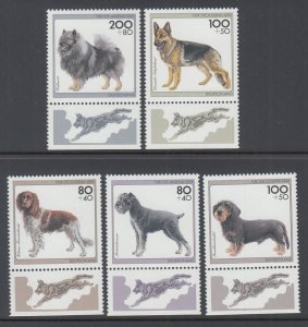 Germany B779-B783 Dogs MNH VF