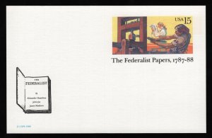 #UX126 15c The Federalist Papers, Mint **ANY 5=FREE SHIPPING**