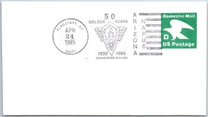 U.S. CACHETED EVENT COVER GOLDEN 50 YEARS OF NAPUS FLAGSTAFF ARIZONA 1985