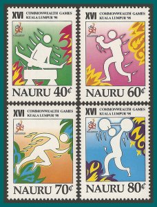 Nauru 1998 Commonwealth Games, MNH 454-457,SG483-SG486