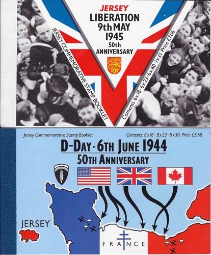 Jersey 1994 D-Day & 1995 Liberation prestige booklets SB51, 53 cat £32