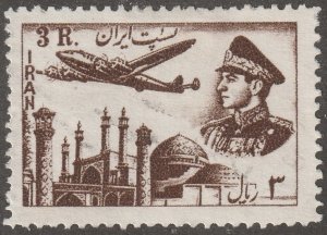 Persia, Middle East, stamp, scott#c71, used, hinged, air mail, 3r