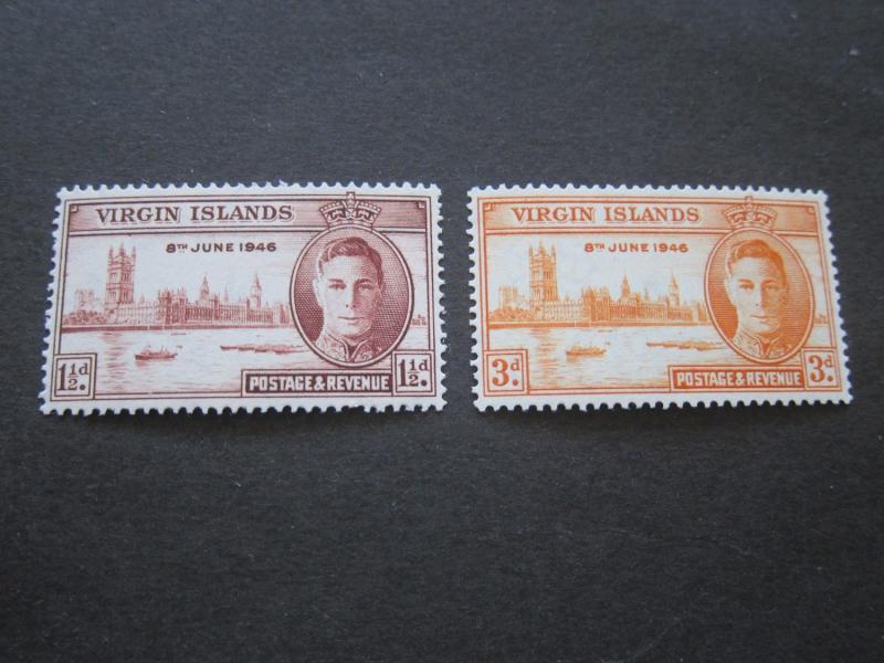 Virgin Islands 1946 Sc 88-89 set MH