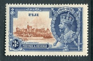 FIJI; 1935 early GV Silver Jubilee issue fine Mint hinged 3d. value