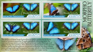 Stamps.Fauna, Butterflies  2024 year 8 sheets perforated