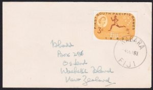 FIJI 1963 cover to New Zealand - KABARA cds................................B2867