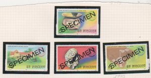 St. Vincent Scott # 479-482 Specimen Overprints 1976 Caribbean Artifacts set MNH