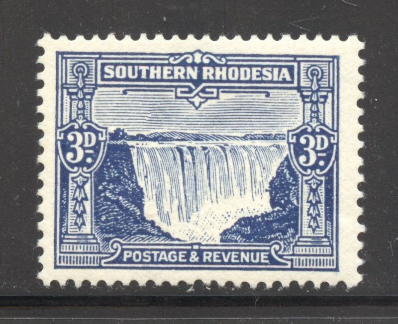 Southern Rhodesia Scott 20 Unused HOG - 1931 3p Victoria Falls - SCV $11.50