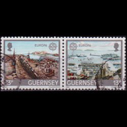 GUERNSEY 1983 - Scott# 261a Europa-Harbor 13p Used