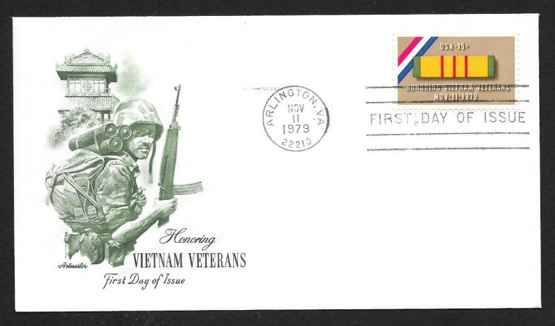 UNITED STATES FDC 15¢ Vietnam Veterans 1979 Artmaster