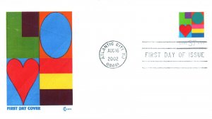 US FIRST DAY COVERS LOVE 2002 SCOTT #3657 LIMITED EDITION COVERS & B4 ON AM 2002