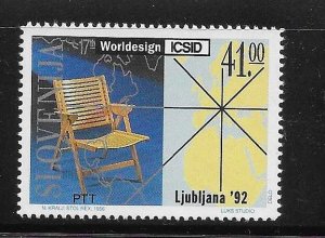 Slovenia 1992 Intl conference of Interior Designers Furniture Sc 138 MNH A2826