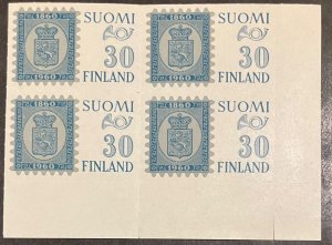 Finland Scott# 367 MNH stamp centenary corner block of 4