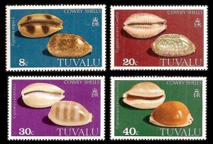 Tuvalu 129-32 - Mint-NH - Cowry Shells (1980) (cv $1.75)