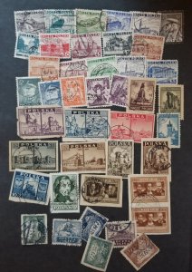 POLAND Vintage Stamp Lot Collection Used T5816