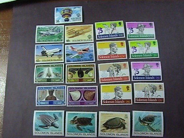 SOLOMON ISLANDS # 481-501 -MINT/NEVER HINGED-- 4 COMPLETE SETS-------1982-83