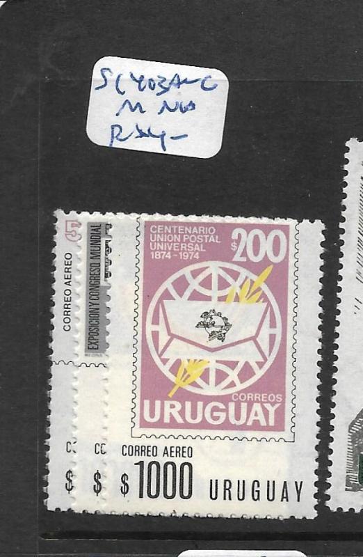 URUGUAY  (PP1604B) STAMP  SC C 403A-C    MNH