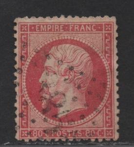 $France Sc#28 used, F-VF, Cv. $30