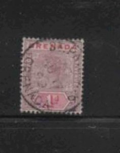 GRENADA #40 1895 1p QUEEN VICTORIA F-VF USED c