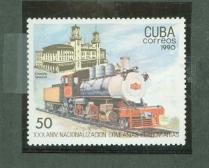 Cuba #3252 Mint (NH) Single (Train)