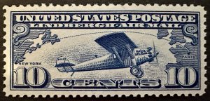 US # C10 Lindbergh's Plane 10c 1927  Mint OG NH XF