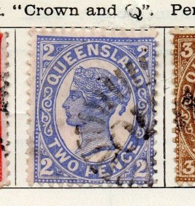 Queensland 1897 Early Issue Fine Used 2d. NW-108965
