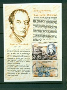 Nevis #1218 (2000 Railways sheet) VFMNH CV $4.50