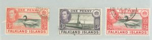 Falkland Islands #85a/85B/86A Used Single