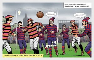 Stamps of Jersey  (pre order) 2022 -150 Years of the FA Cup Final - Miniature Sh