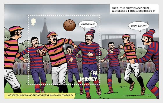 Stamps of Jersey  (pre order) 2022 -150 Years of the FA Cup Final - Miniature Sh