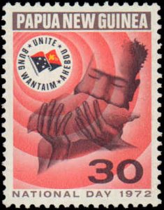Papua New Guinea #352-354, Complete Set(3), 1972, Never Hinged