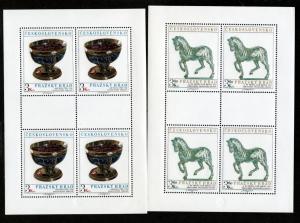 Czechoslovakia # 2114-2115 Mint NH Sheets!