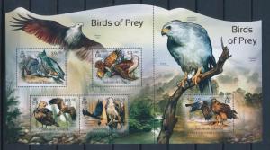 [35146] Solomon Islands 2012 Birds Vögel Oiseaux Ucelli  of prey MNH Sheet