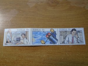 Tonga  #  784a-c  Telecommunications  MNH