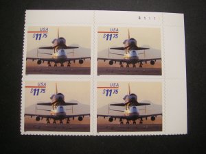 Scott 3262, $11.75 Piggyback Shuttle, PB4 #B1111 UR, MNH Express Beauty